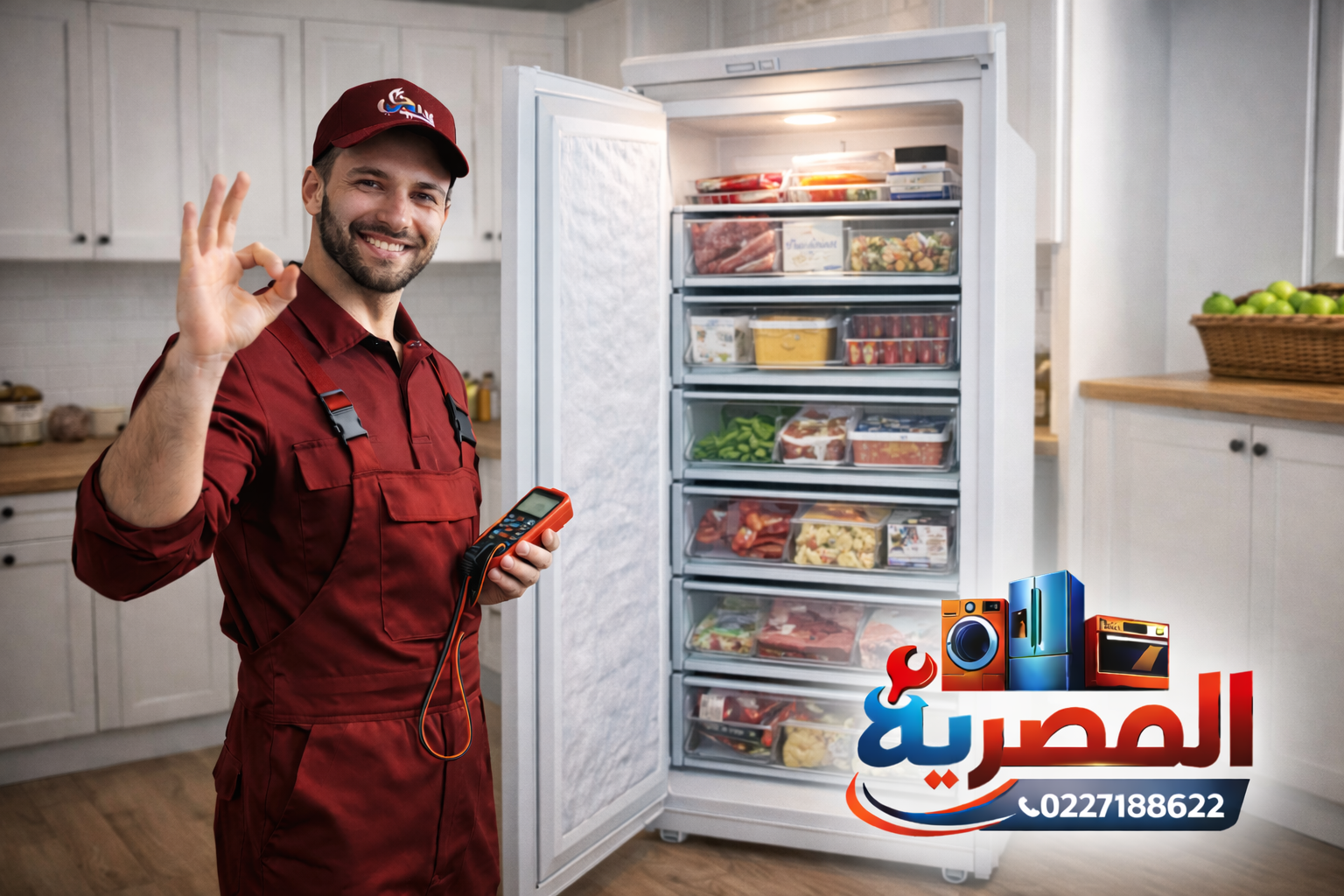 صيانة ديب فريزر رأسي 01559002420
