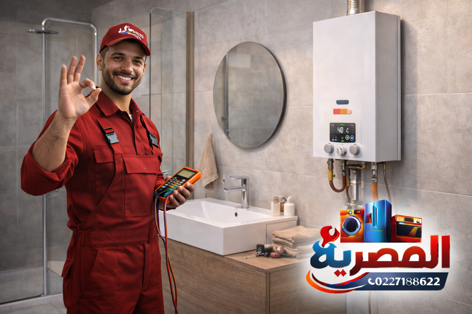 صيانة سخان غاز 01559002420