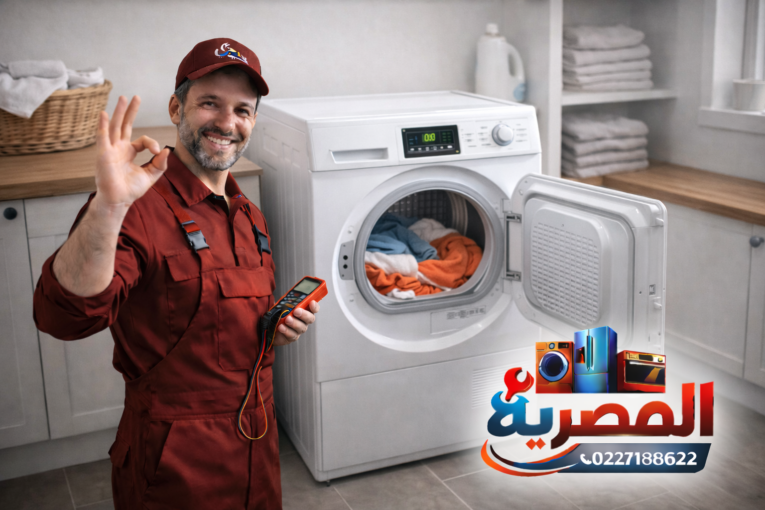 صيانة مجفف ملابس 01559002420